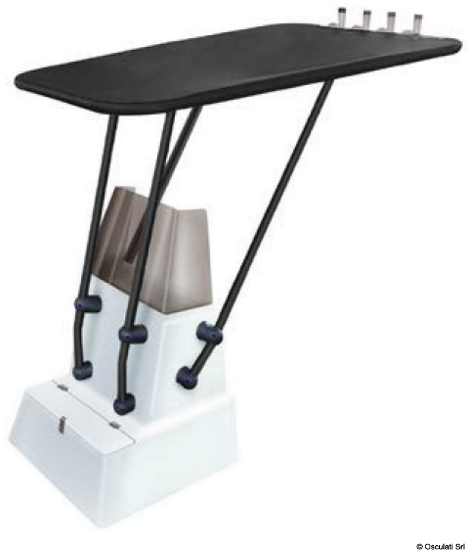 Heavy duty professional T-Top black / black fabric