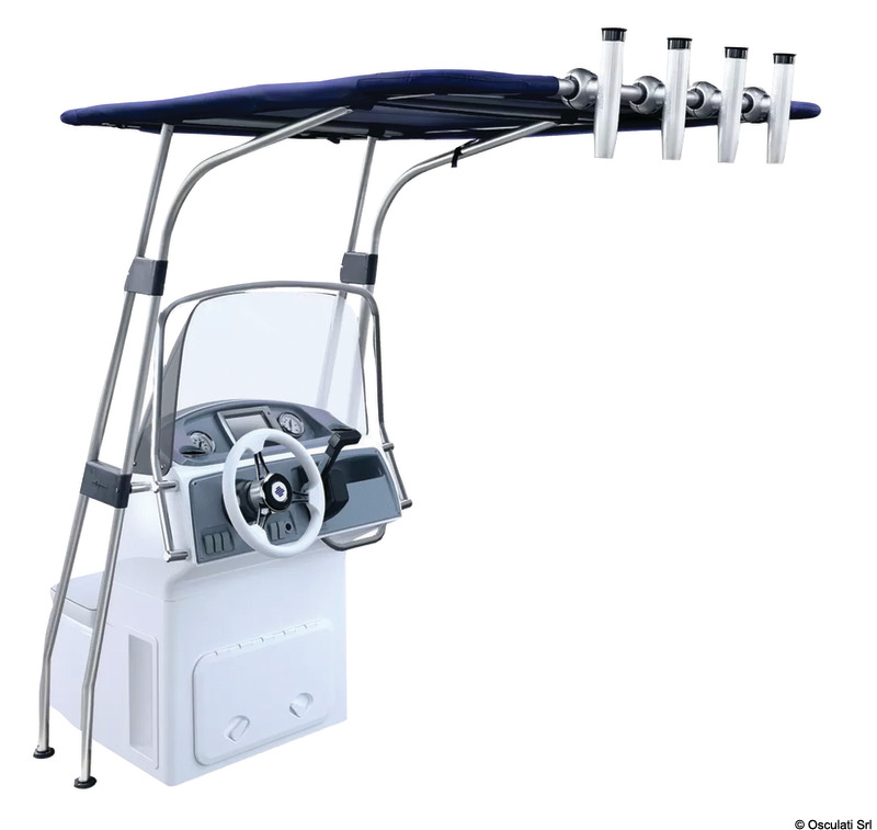 Aluminium T-Top 1700 x 1400 x 2010 mm Blue