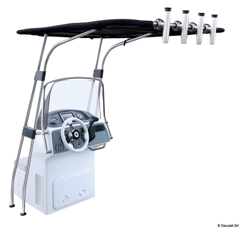 Aluminium T-Top 1700 x 1400 x 2010 mm Black