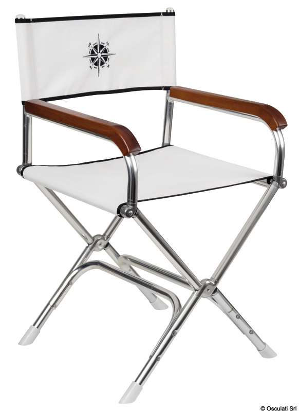 Director folding chair white