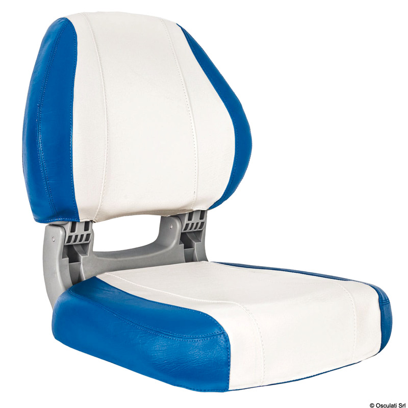 Scirocco ergonomic seat blue + white