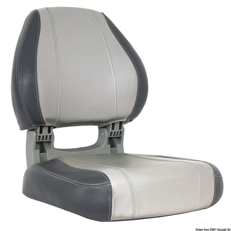 Scirocco ergonomic seat light grey + dark grey