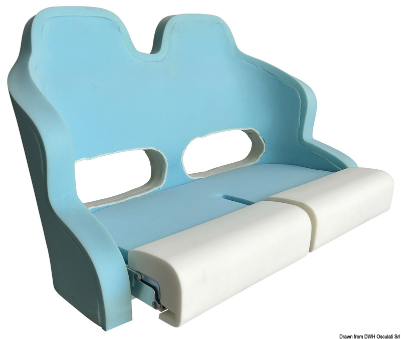Double padded seat w/H99 flip-up bolster