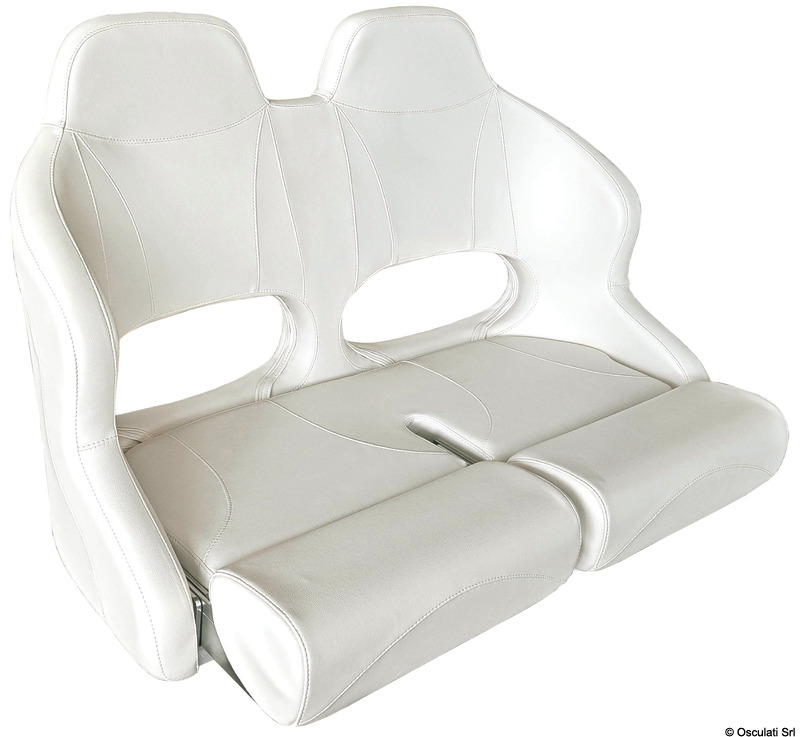 Double padded seat w/H99 flip-up bolster RAL 9010