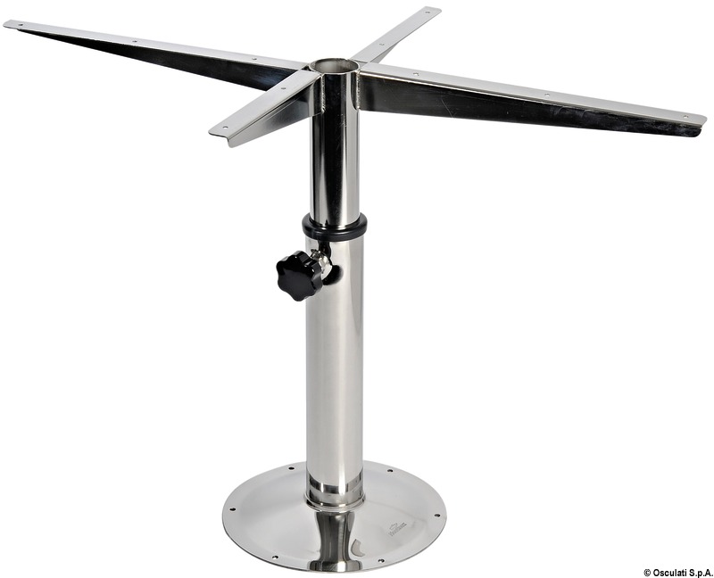 Swivelling telescopic table pedestal 500/720 mm
