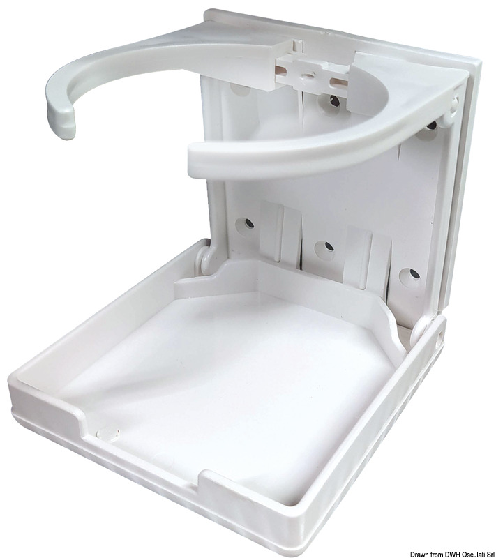 Foldable plastic glass holder 100x95 mm