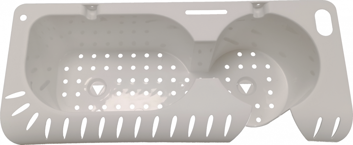 Cruiser Caddy white plastic object holder with suction pads 290x130xH86mm