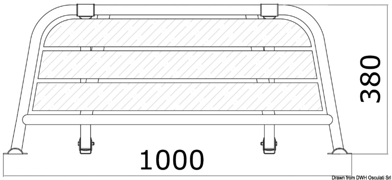 Stern plattform 1000 mm