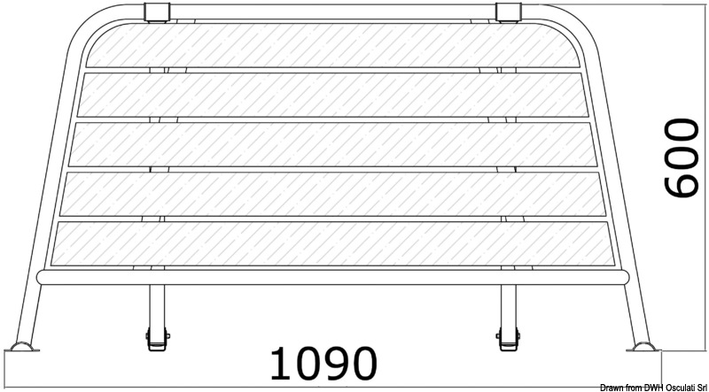 Stern plattform 1090 mm