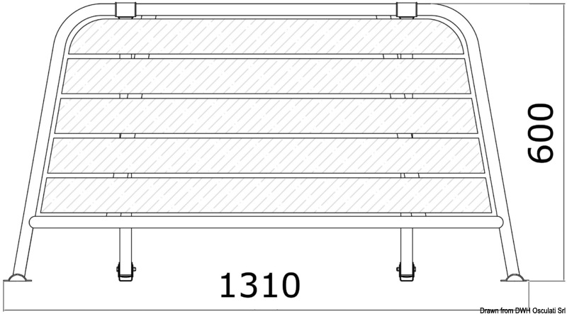 Stern plattform 1310 mm
