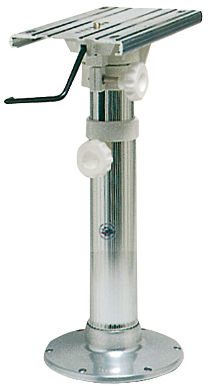 Pedestal w/swivel slide polished base 45-62 cm