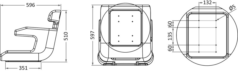 Comfort bucket seat