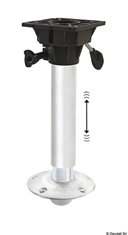 WAVERIDER pedestal telescopic 520/650 mm alu base