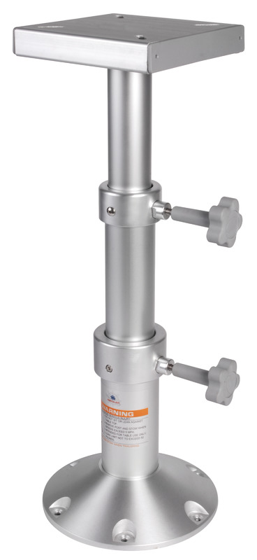 Tri-telescopic aluminium table leg