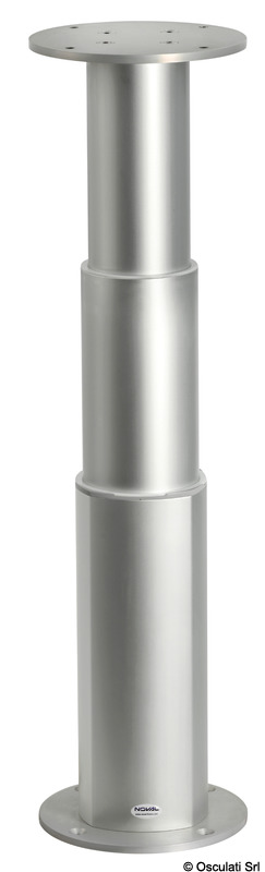 Round aluminum pedestal 3-heights 12V