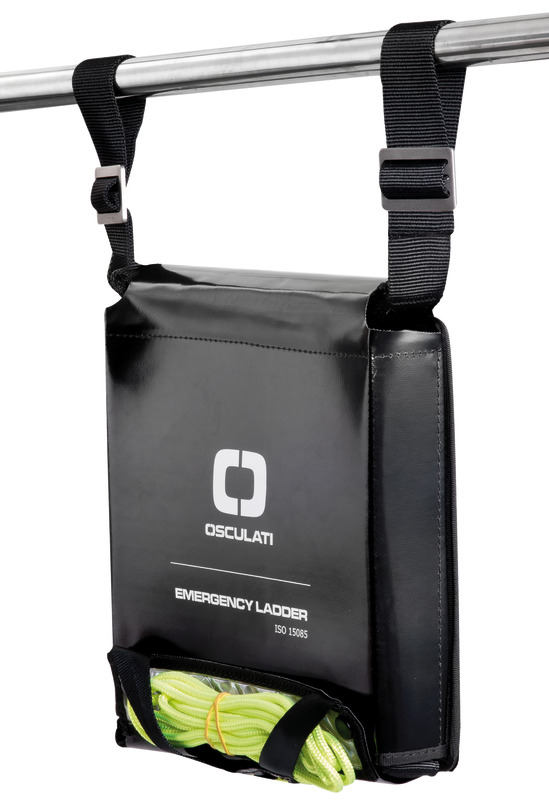 Emergency ladder 11 steps black