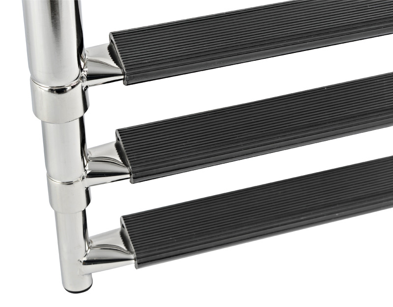 Telescopic standard ladder AISI316 black 5 steps