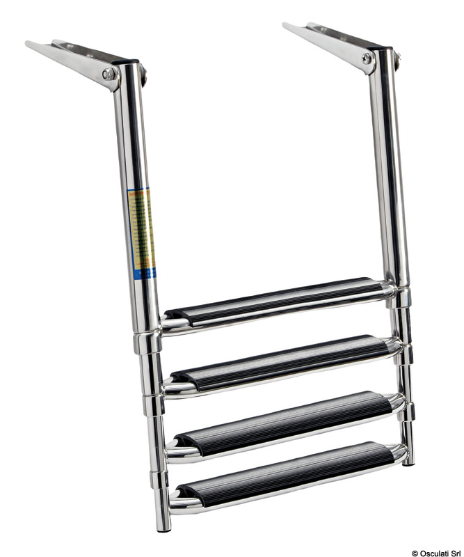 BIG telescopic 3 step ladder above platform slide-out