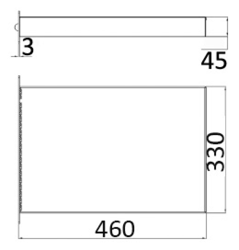 Foldaway ladder standard AISI316 3 steps