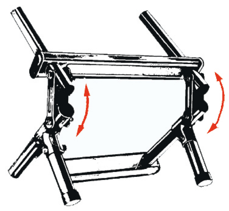 Foldable ladder AISI316 standard 5 steps
