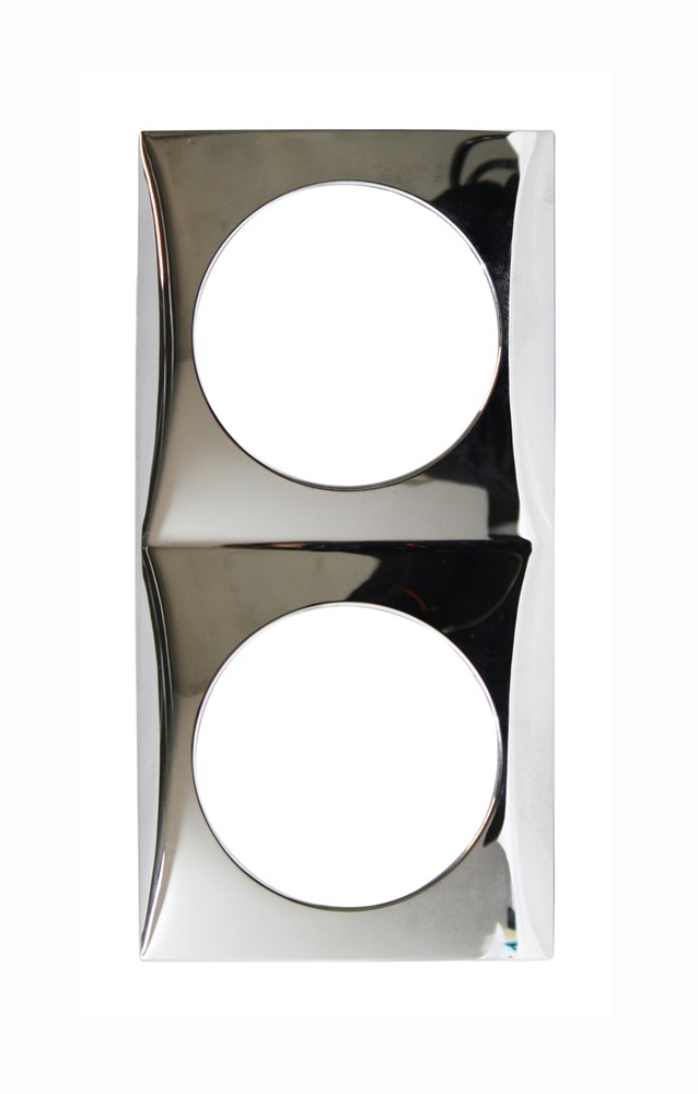 Berker Frame double vertical/horizontal mounting chrome