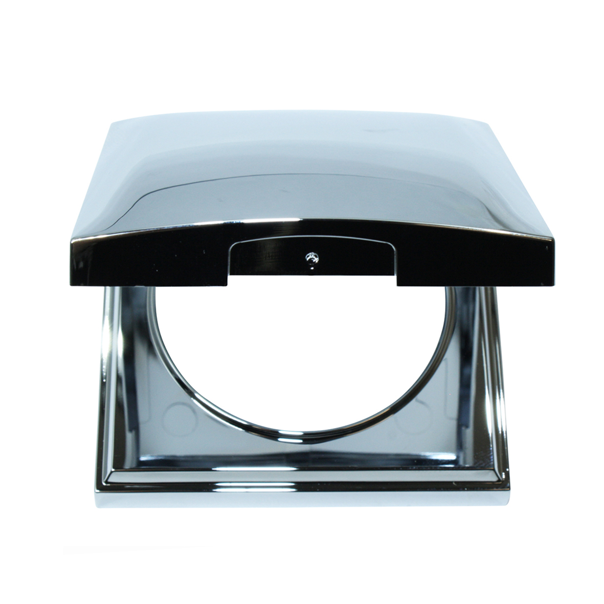 Berker Frame with lid chrome