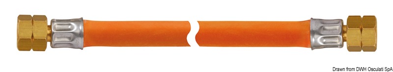 Pipe G 1/4 LH x G 1/4 LH x 800 mm