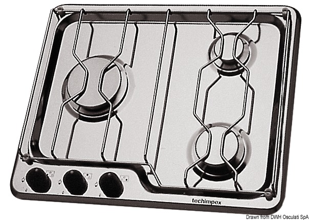 Techimpex hob unit 3 burners