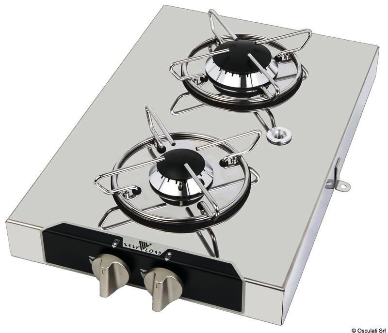 Two-burner recess-fit cooktop 290 x 440 mm