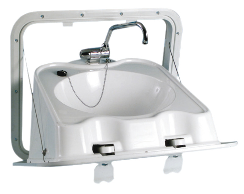 Wall foldable ABS sink