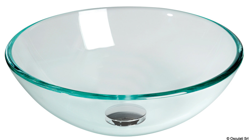 Glass hemispherical sink 280 mm