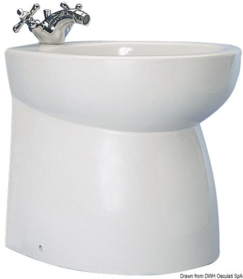 SILENT ceramic bidet high straight