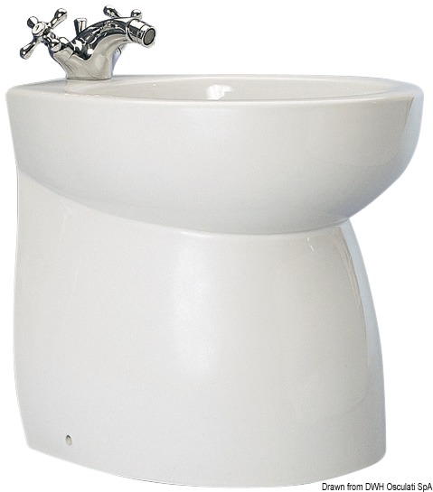 SILENT ceramic bidet high chamfered