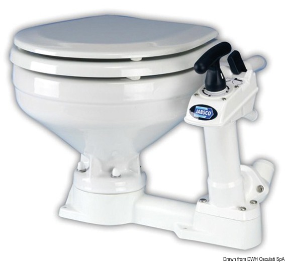 Complete pump assembly f. JABSCO manual toilet
