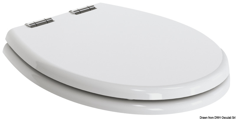 Wooden seat cover for TECMA Silence Plus WC