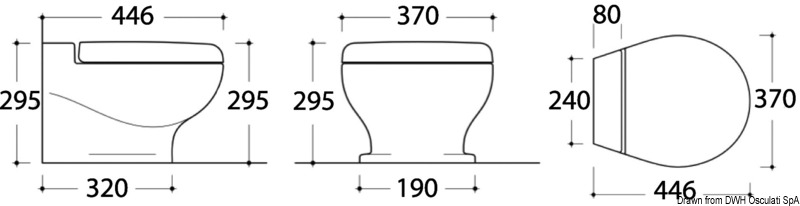 TECMA Nano electric toilet bowl 12V