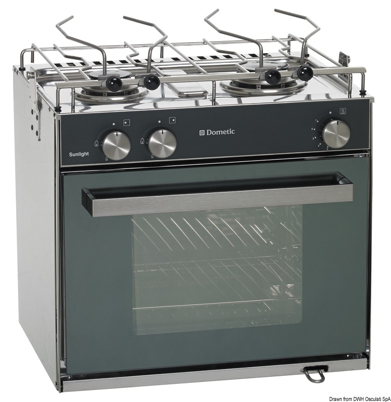 DOMETIC Slim Sunlight gas cooker 2 burners