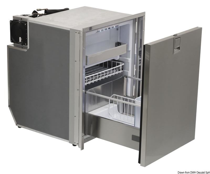 ISOTHERM fridge DR130 inox 12/24 V
