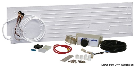 Evaporator plate max 260 l fridge