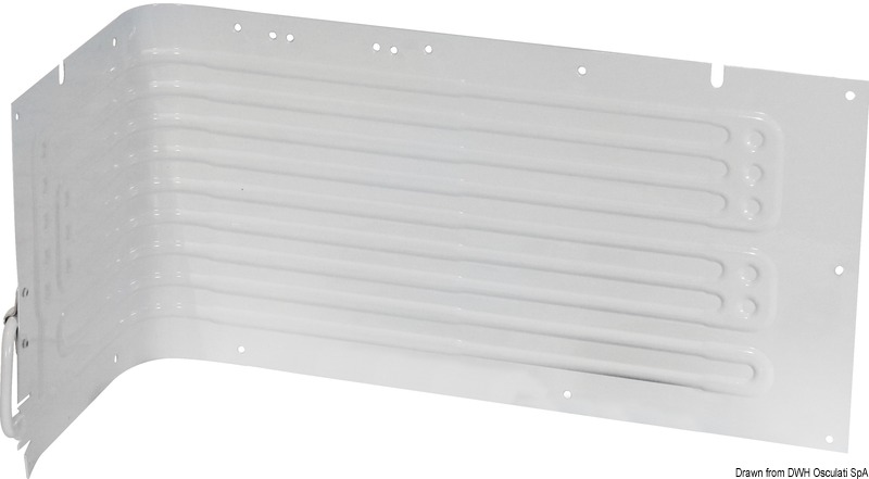 L-shaped evaporateur max 125 l fridge