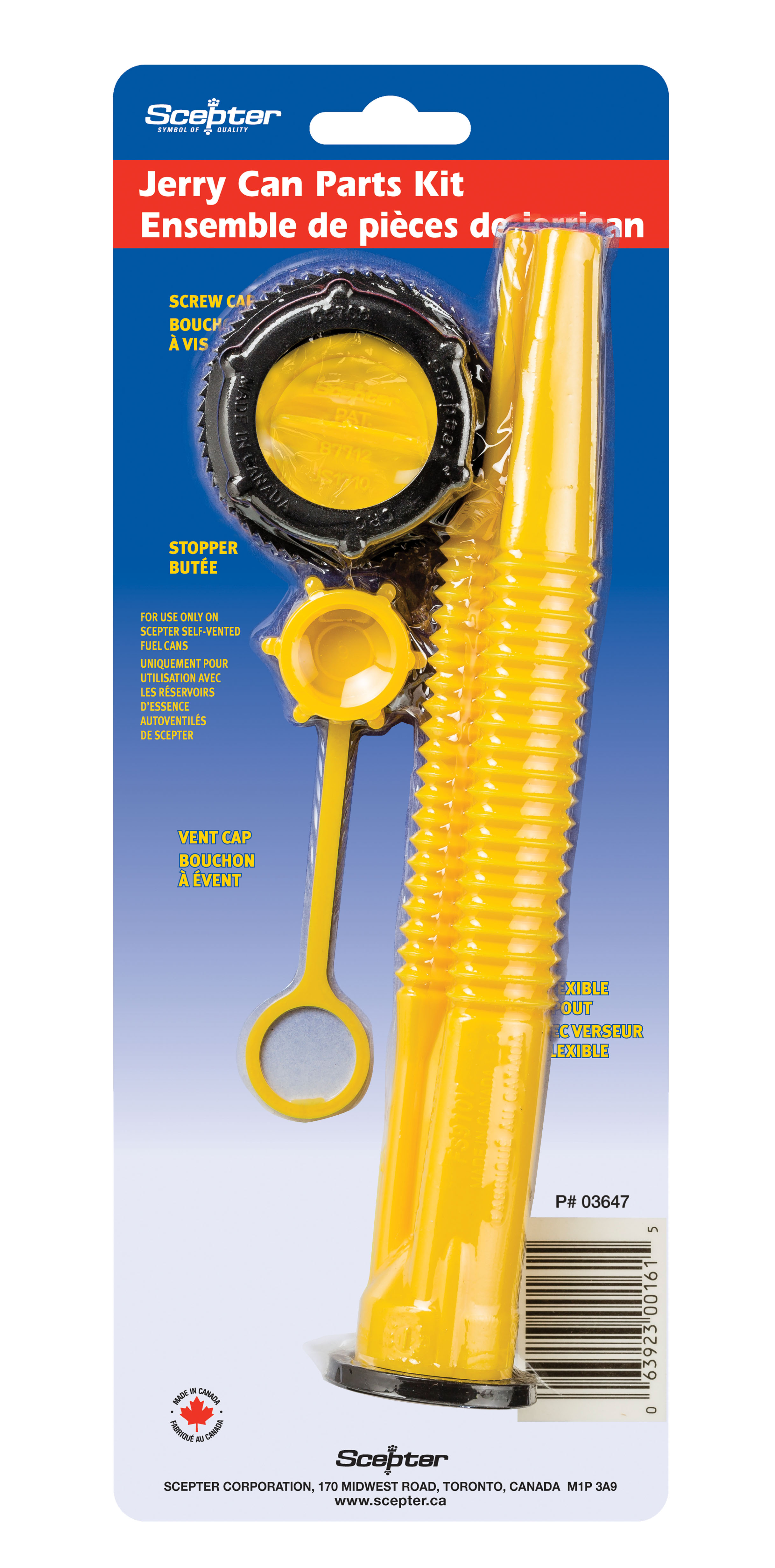 Scepter Parts Kit for Gas Cans (JCA4)