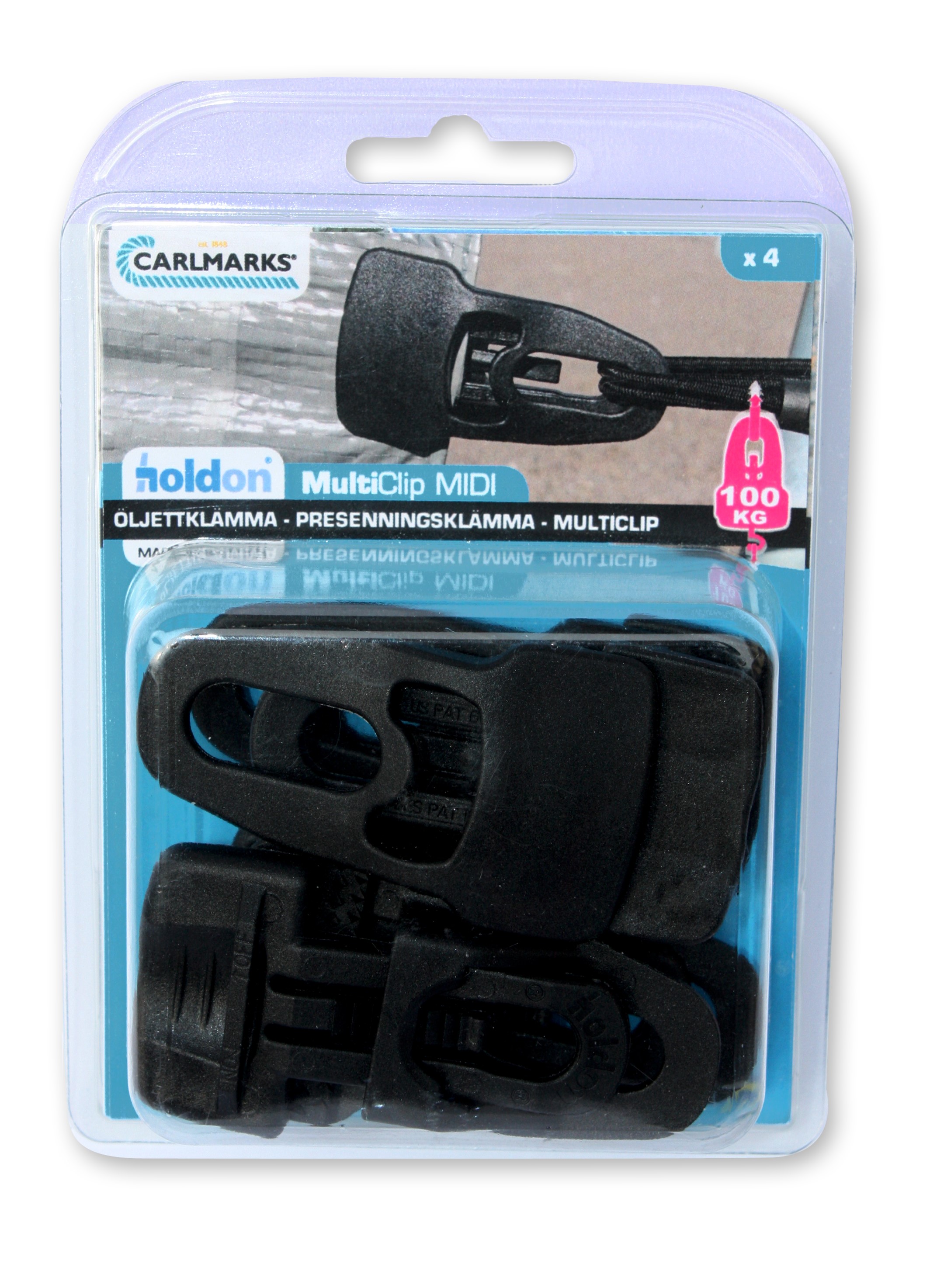 Tarpulin clip 4-pack