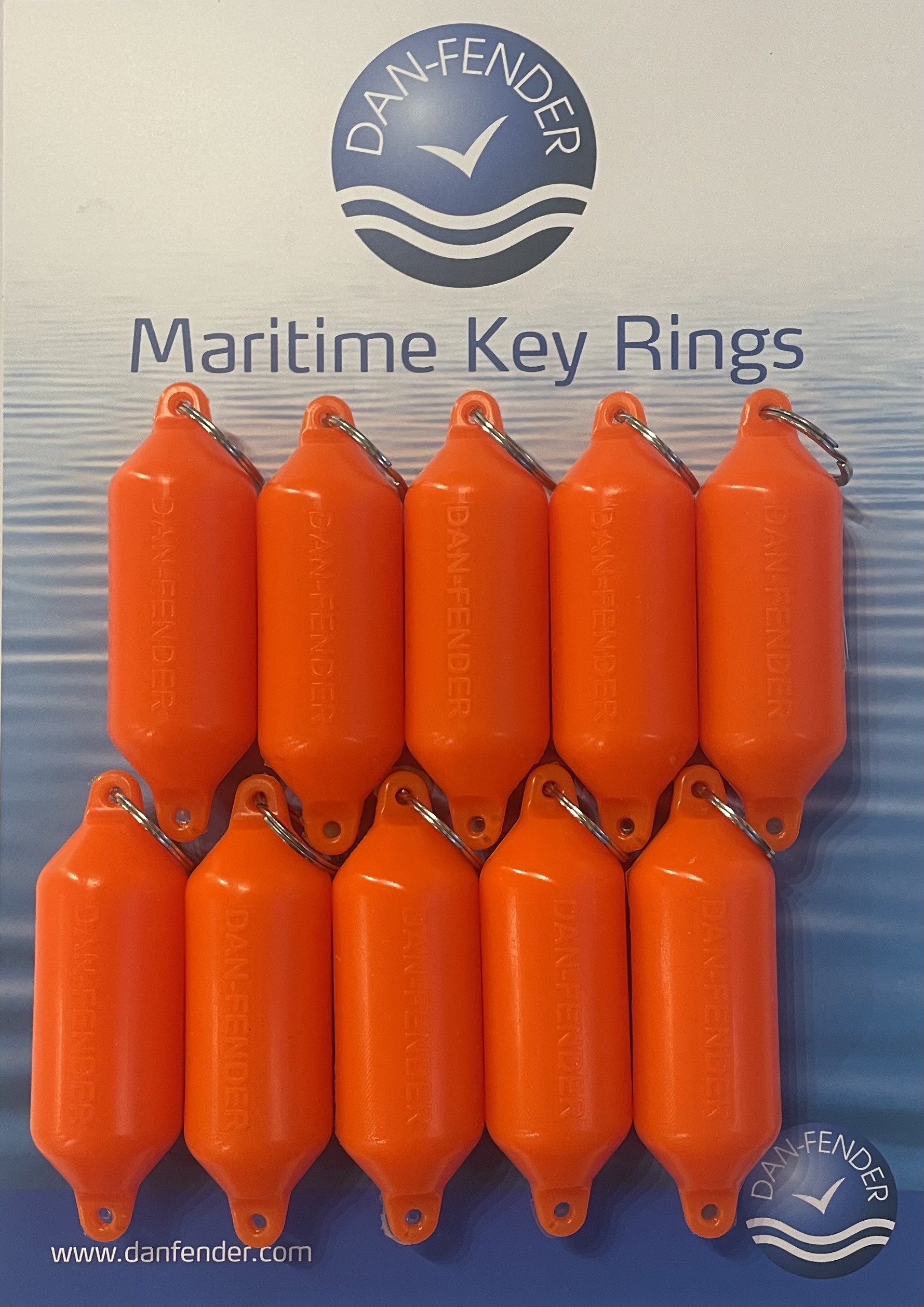 Dan-Fender Key Ring green 10 pcs set