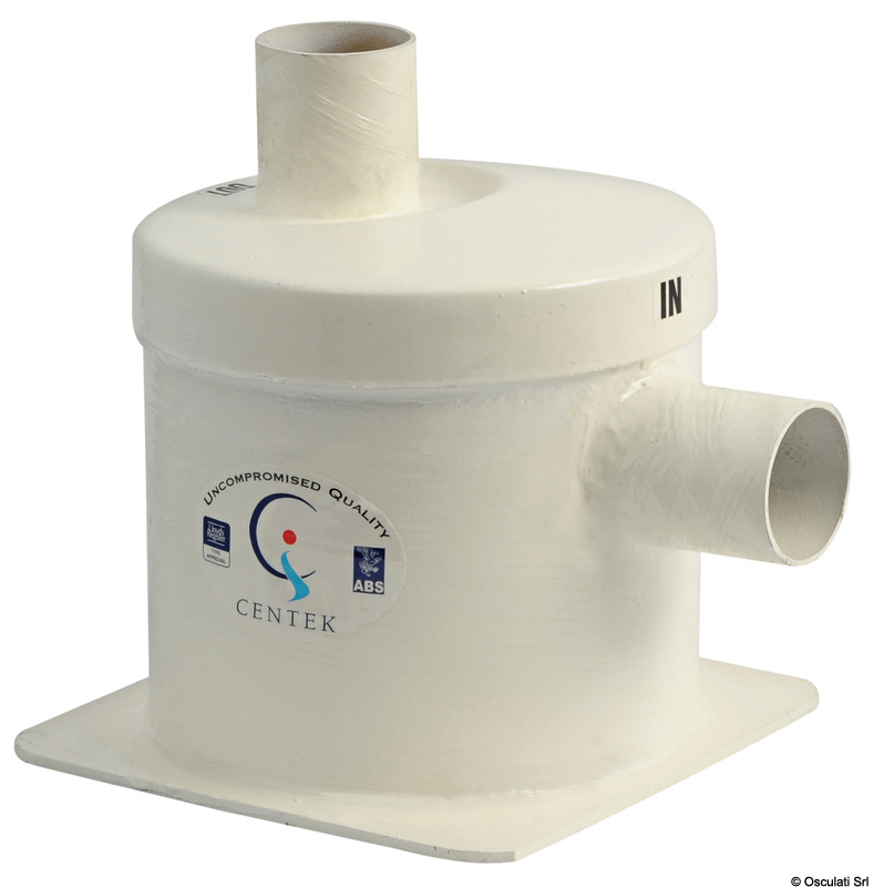 Fiberglass silencer unloading lateral 76 mm