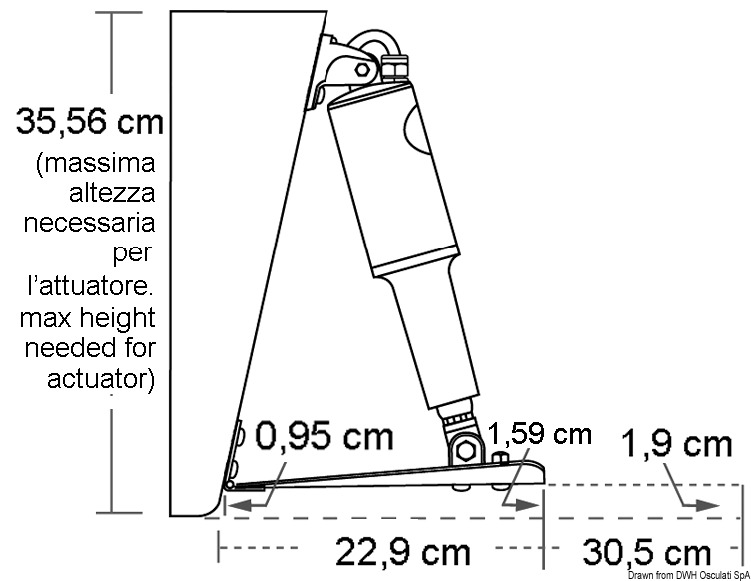 Lenco Standard trim tab kit 229 x 305 mm