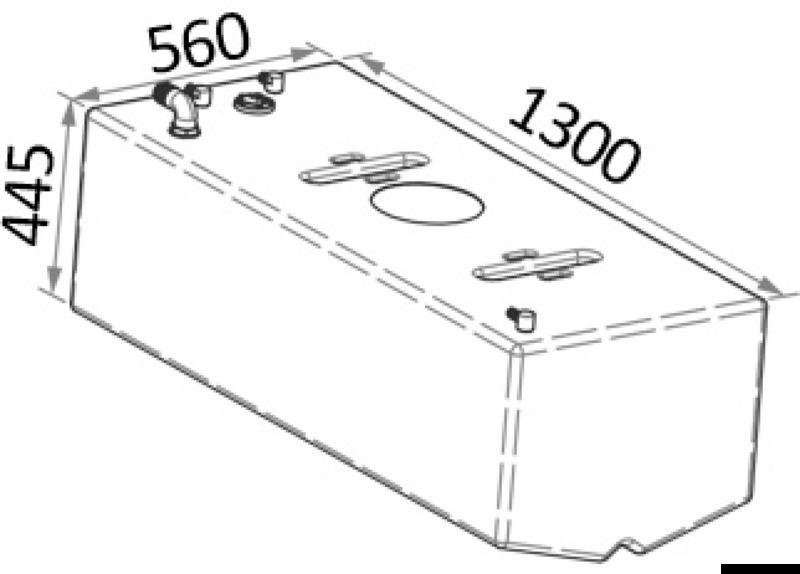 Fuel tank 271 l