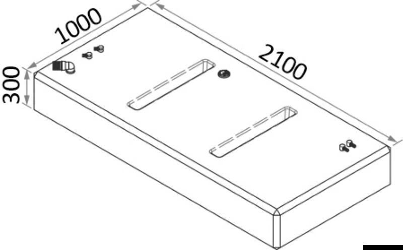 Fuel tank 555 l
