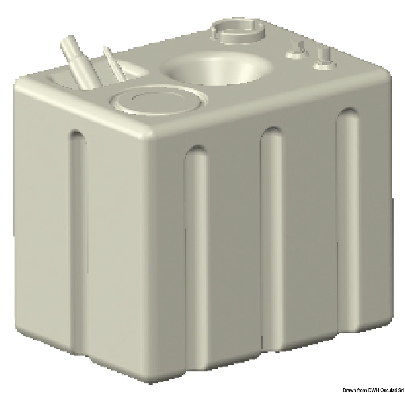 Cross-linked polyethylene fuel tank 164 l