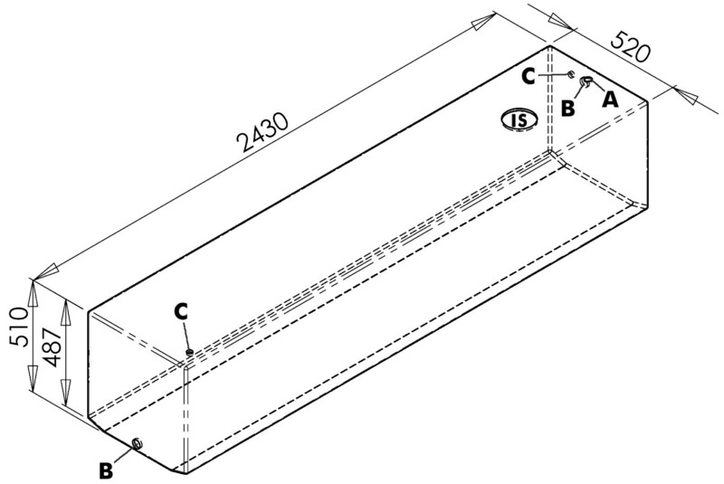 Tank for drinkable water 600 l
