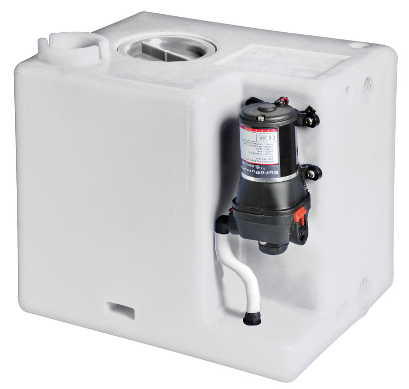 Tank + fresh water pump kit 117 l 12 V
